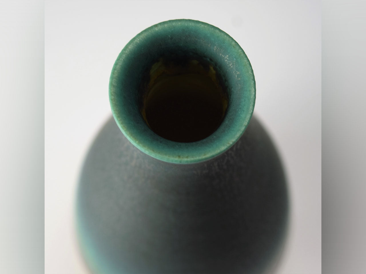 Flower vessel, Green coloring Single flower vase - Hideki Inoue, Kasama ware, Ceramics