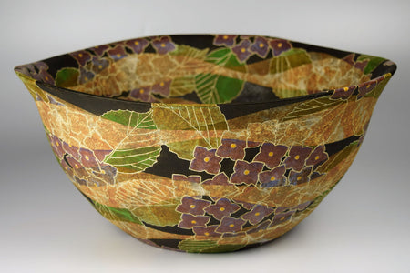 Flower vessel, Bowl, Hydrangea - Hiroyuki Onuki, Kasama ware, Ceramics