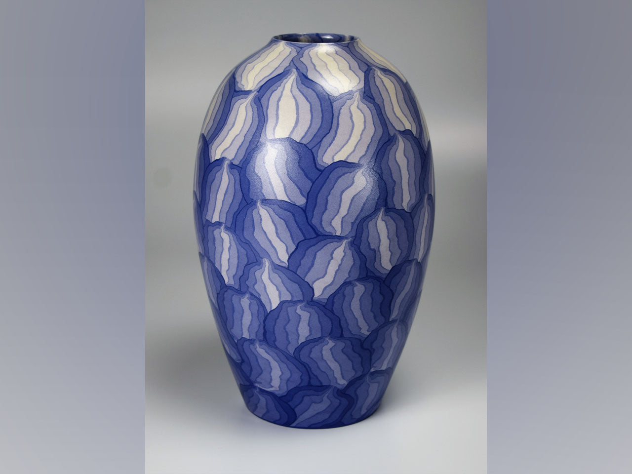 Flower vessel, Pot, Muku ash glazed, Kneading technique - Koyo Matsui, Kasama ware, Ceramics