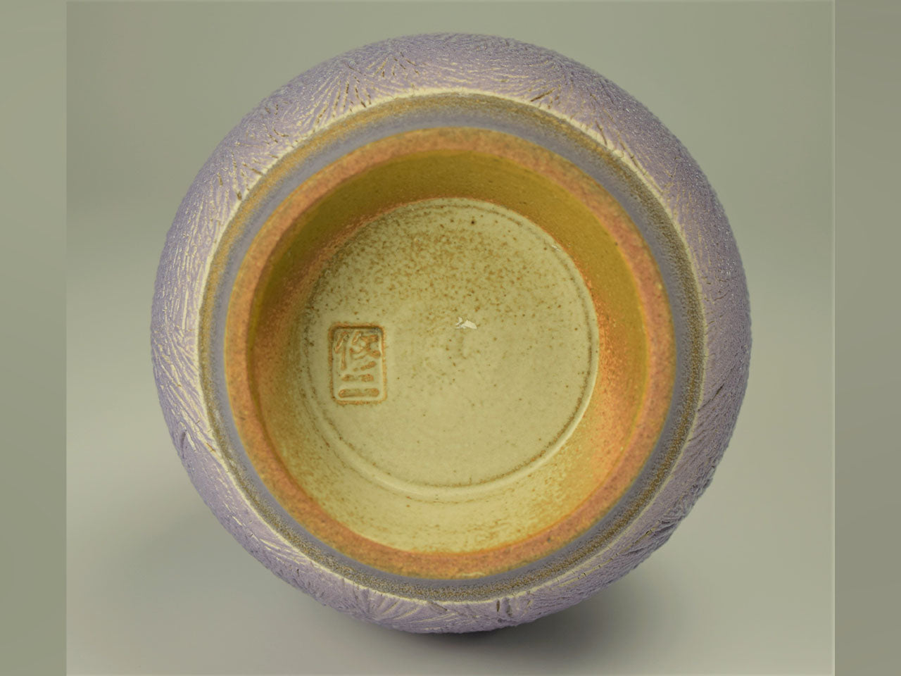 Flower vessel, Vase, Ice-flowing design, Coloring - Shuji Yanagibashi, Kasama ware, Ceramics