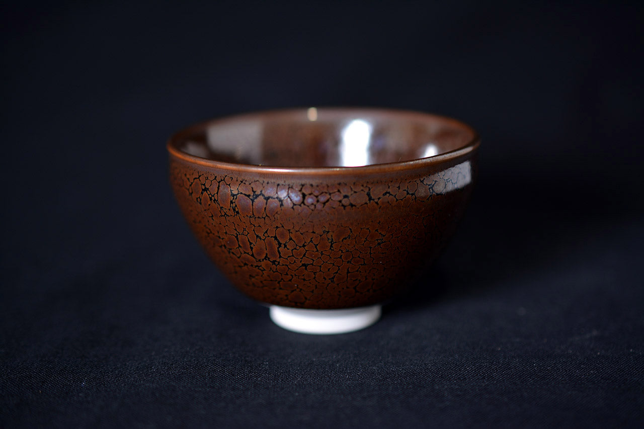 Drinking vessel, Large sake cup, Oil drop, Tenmoku shape, tea cup - Shinemon-kiln, Arita ware, Ceramics