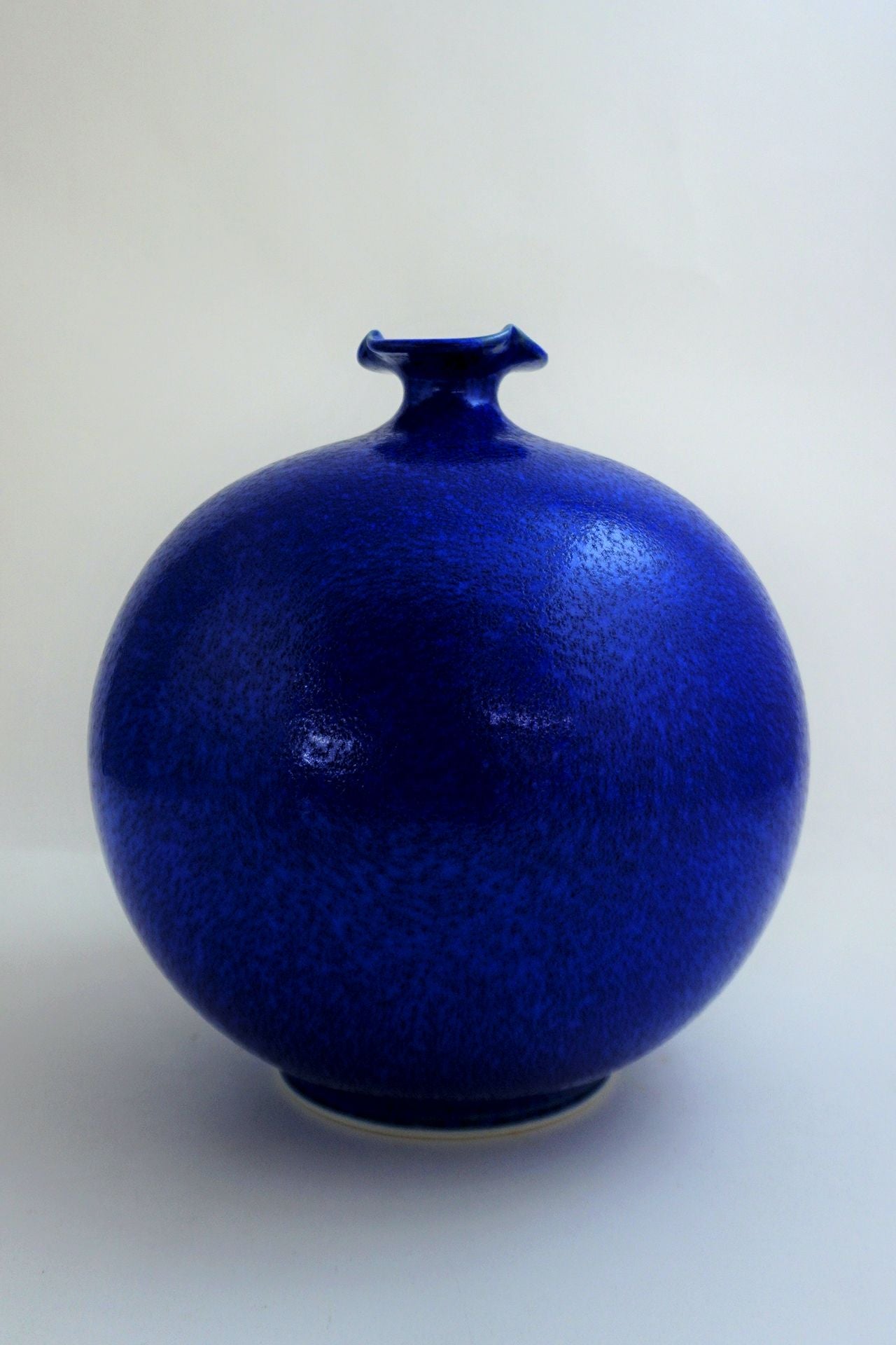 Flower vessel, Vase, Ultramarine Water drop - Shinemon-kiln, Arita ware, Ceramics