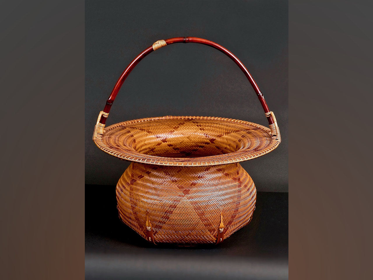 花器 「朝顔 花籠」 河野祥篁 別府竹細工 竹工品 – Takumi Japan