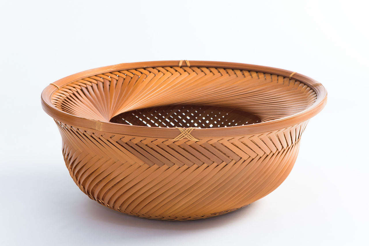 Flower vessel, Flower basket, Rich - Ryuun Yamaguchi, Beppu bamboo crafts