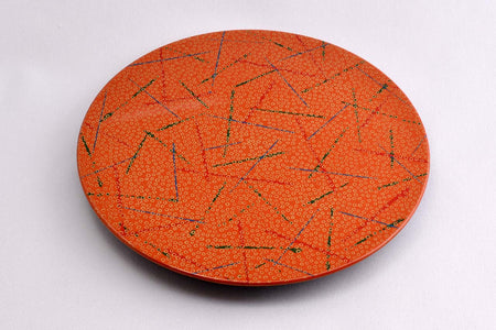 Tableware, Plate, Nanako-nuri - Futoshi Makanae, Tsugaru lacquerware