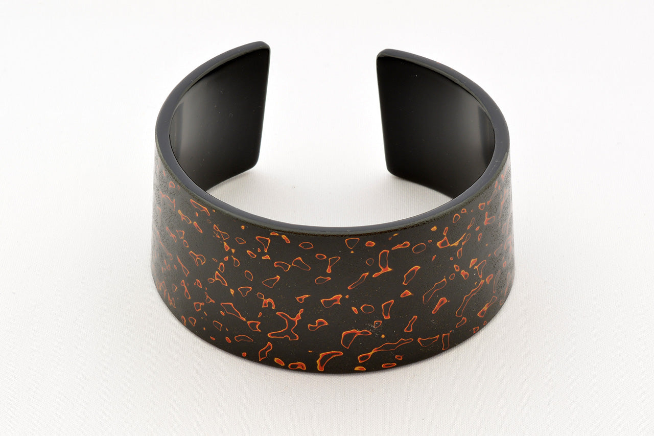 Jewelry, Bangle, Kara-nuri, Black and gold - Akihiko Sakamoto, Tsugaru lacquerware