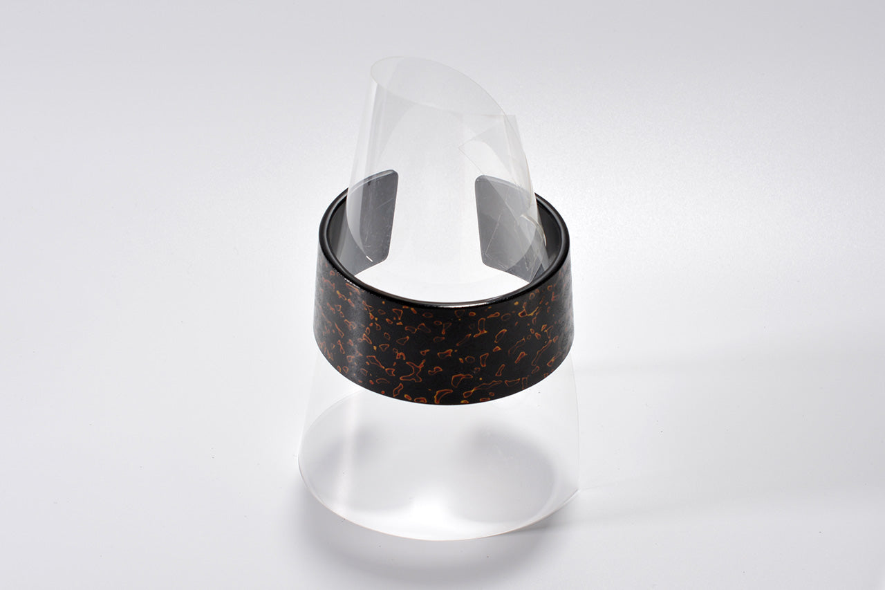 Jewelry, Bangle, Kara-nuri, Black and gold - Akihiko Sakamoto, Tsugaru lacquerware