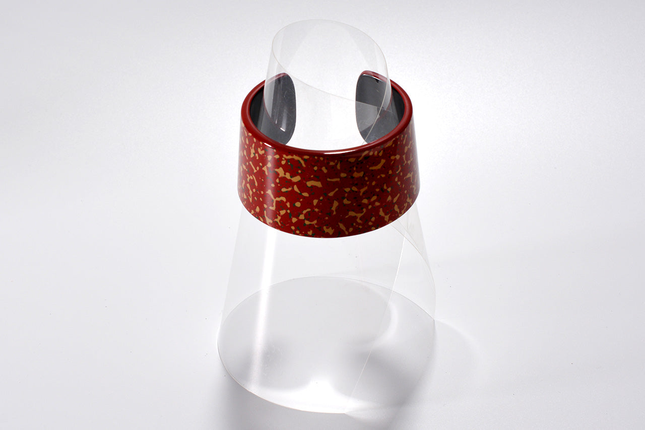 Jewelry, Bangle, Kara-nuri, Red - Akihiko Sakamoto, Tsugaru lacquerware