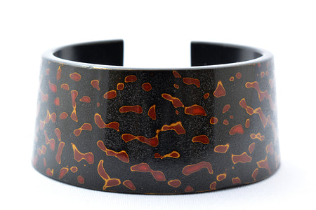 Jewelry, Bangle, Kara-nuri, Black and red - Akihiko Sakamoto, Tsugaru lacquerware