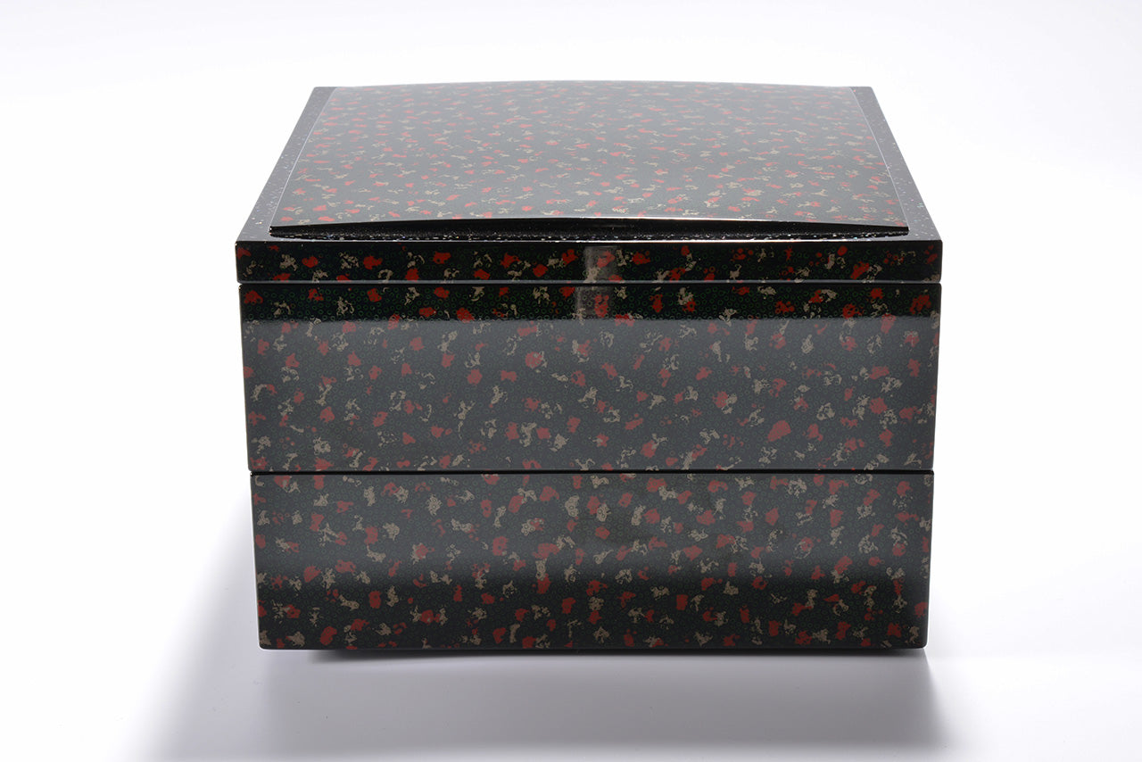 Japanese Box Size Box, Two-tiered food box, Nanako-nuri, Medium, Bento - Katsuyoshi Shir ...