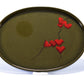 Table accessories, Tray, Nanako-nuri, Leaf pattern - Katsuyoshi Shirakawa, Tsugaru lacquerware