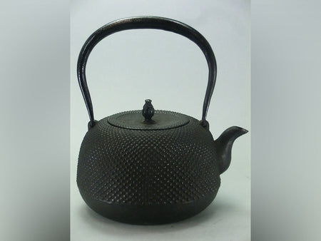 茶具 鐵壺 圓南部形 霰紋 1.4L 及川光正 南部鐵器 金屬工藝品