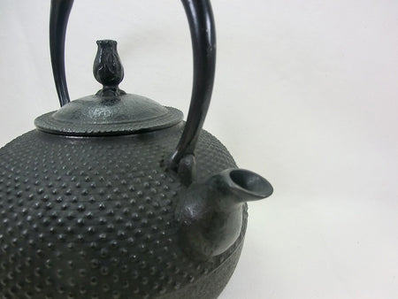 茶具 铁壶 平丸霰纹 中 1.4L金野和司 南部铁器 金属工艺品