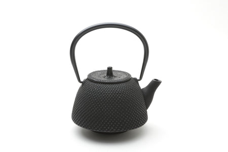 Tea supplies, Kyusu teapot, Nambu shape, Arare, 0.4L Black - Nambu ironware, Metalwork