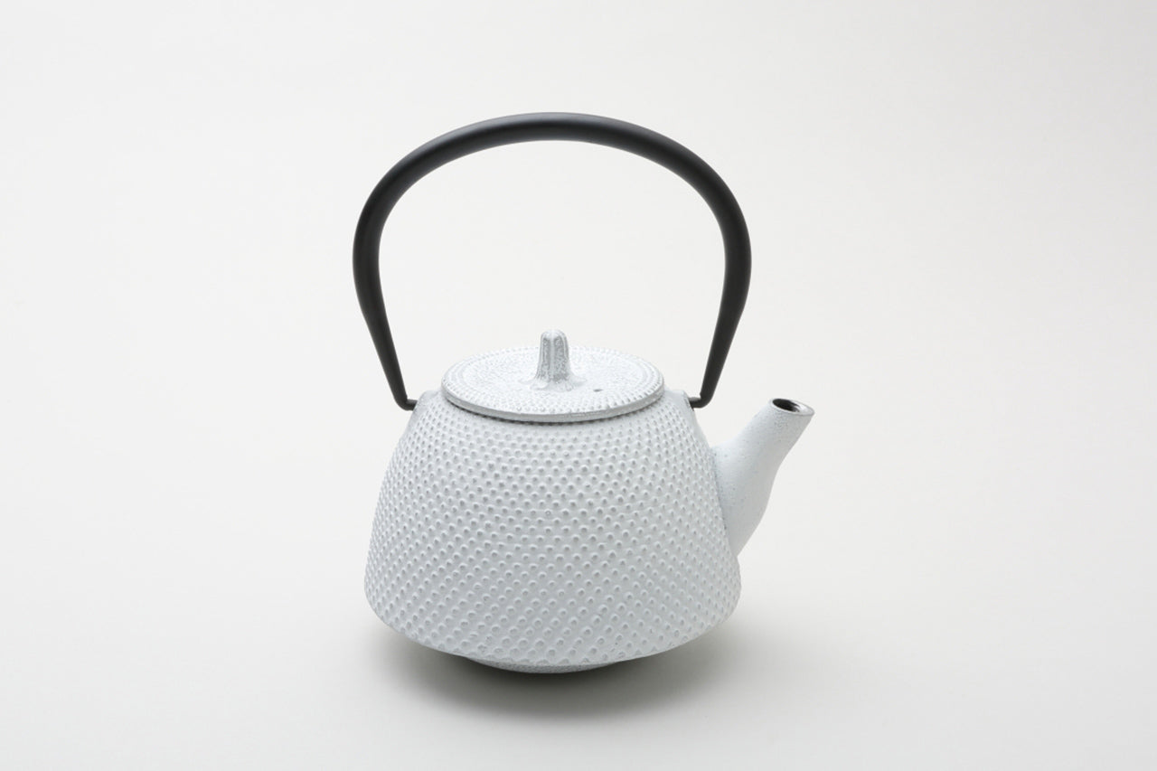 Tea supplies, Kyusu teapot, Nambu shape, Arare, 0.4L White silver - Nambu ironware, Metalwork