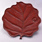 Tableware, Leaf shaped plate, Ladybird carving - Toshiki Ozono, Kamakura carved lacquerware