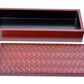 Box, Rectangle box, Ajiro-mesh carving - Toshiki Ozono, Kamakura carved lacquerware