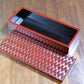 Box, Rectangle box, Ajiro-mesh carving - Toshiki Ozono, Kamakura carved lacquerware