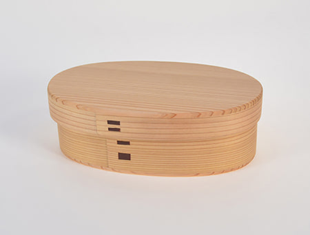 Box, Lunch box Oval, Medium, Bento - Odate bentwood, Wood crafts