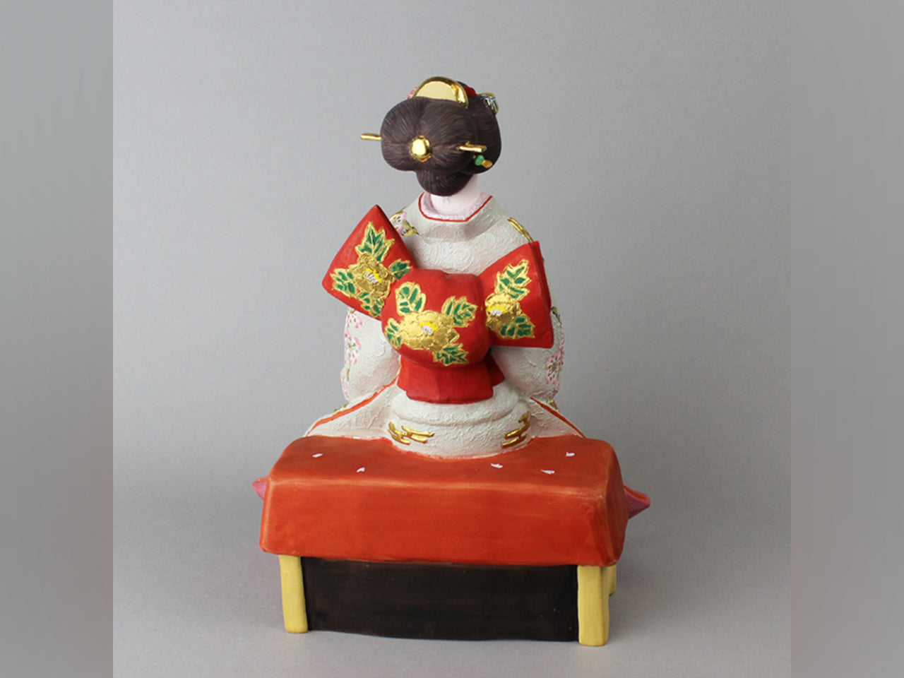 Ornament, Doll, Blizzard of flowers - Kuniaki Takeyoshi, Hakata dolls