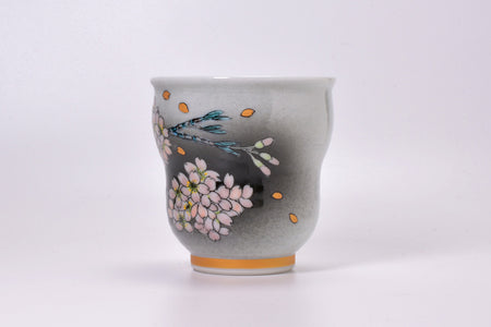 Tea supplies, Tea cup, Cherry blossom, Hand-drawn - Yoshihiro Yamaguchi, Kutani ware, Ceramics