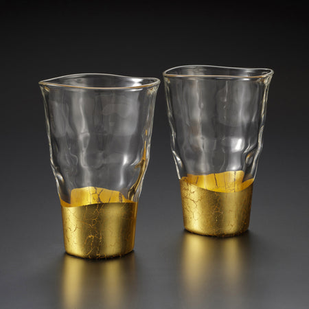 杯子 贯入 平底杯 2只装 金泽金箔 工艺材料