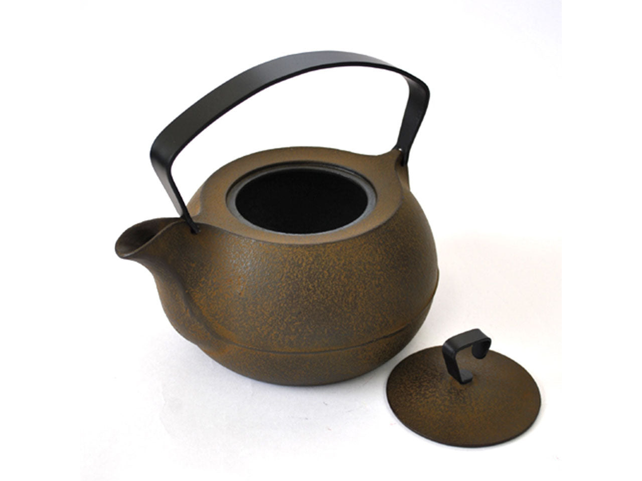 Tea supplies, Cast iron kettle, 1.3L, Brown - Award-winning work, Nambu ironware, Metalwork