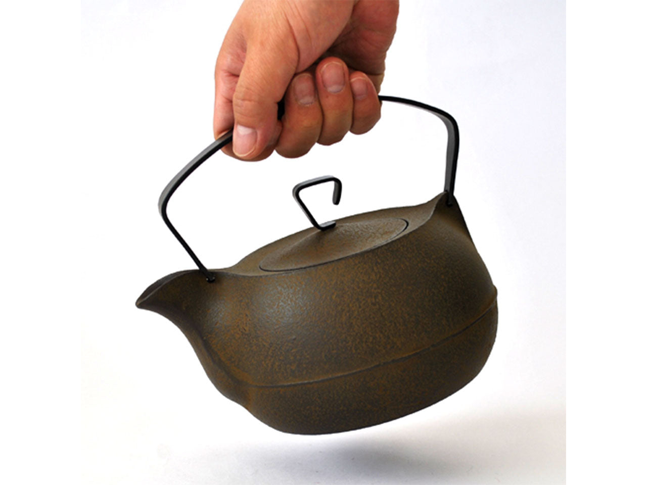 Tea supplies, Cast iron kettle, 1.3L, Brown - Award-winning work, Nambu ironware, Metalwork