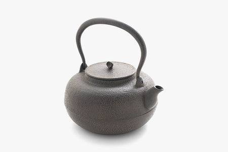 茶具 铁壶 古代平丸 1.5L 电磁炉可用 长谷川长文 山形铸物 金属工艺品