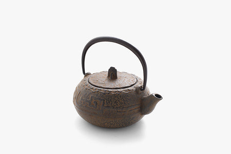 茶具 茶壶 古风 0.4L 长谷川长文 山形铸物 金属工艺品