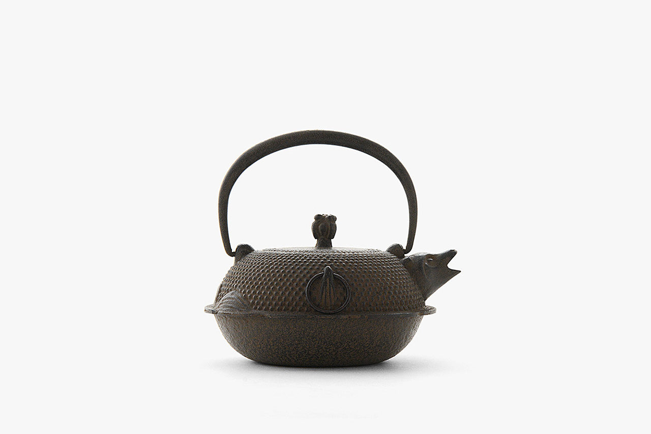 Tea supplies, Kyusu teapot Bunbuku 0.4L - Chobun Hasegawa, Yamagata cast iron, Metalwork