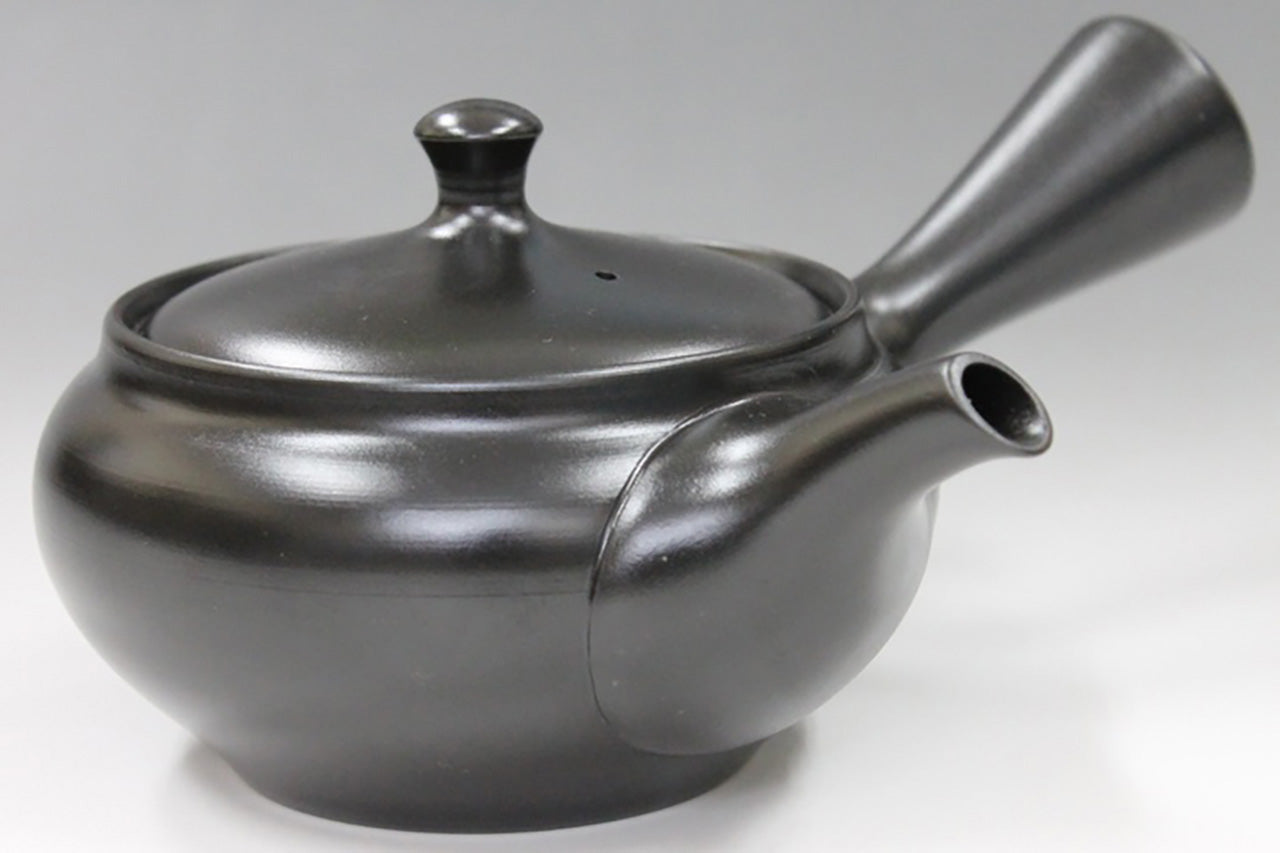 Tea supplies, Kyusu teapot, Black kiln-change, Set of 5 cups - Ukou-kiln, Tokoname ware, Ceramics