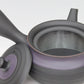 Tea supplies, Kyusu teapot, Black kiln-change, Fuku shape, Purple scarf, Set of 2 cups - Ukou-kiln, Award-winning work, Tokoname ware, Ceramics