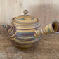 Tea supplies, Kyusu teapot, Yellow marbled, Large - Kenji-kiln, Takumi Hotta, Tokoname ware, Ceramics