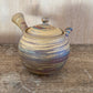 Tea supplies, Kyusu teapot, Yellow marbled, Large - Kenji-kiln, Takumi Hotta, Tokoname ware, Ceramics