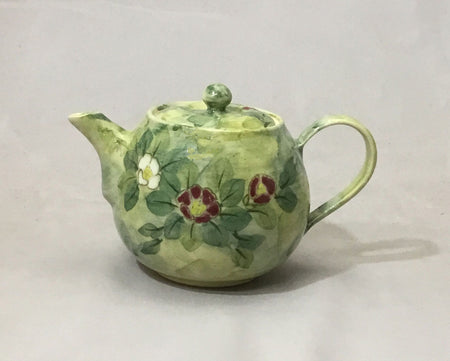 Tea supplies, Kyusu teapot, Camellia - Tousen-kiln, Kyo ware, Kiyomizu ware, Ceramics