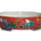 Garden supplies, Oval plant pot/bonsai pot, Children of Chinese style, Hand-drawn, No.6 - Kutani Bitouen, Eisyou Teramae, Kutani ware, Ceramics